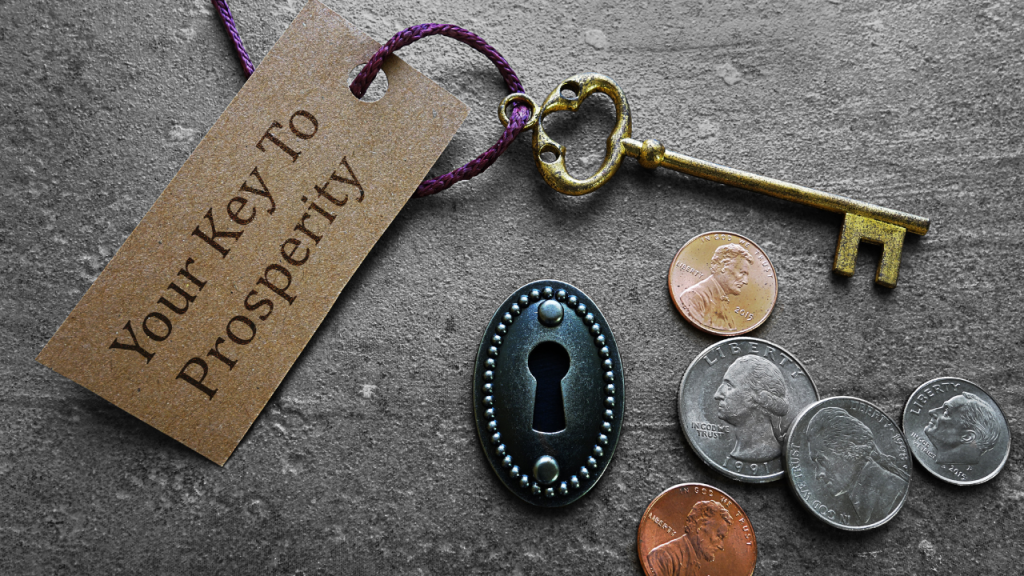 What is the route to genuine prosperity involving wisdom compassion and philanthropy?