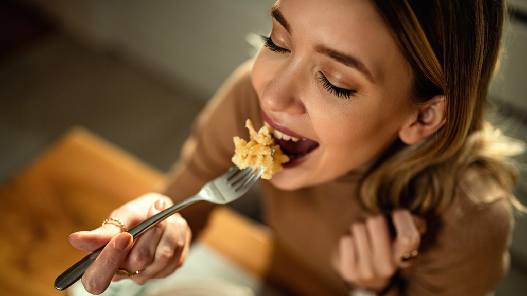 What lies beyond taste in the purpose of food?