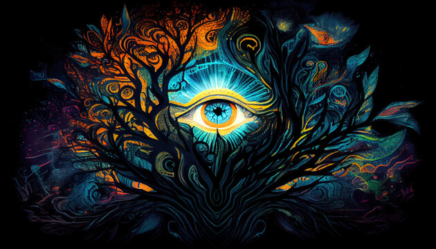 How does unlocking the third eye reveal the divine light within?