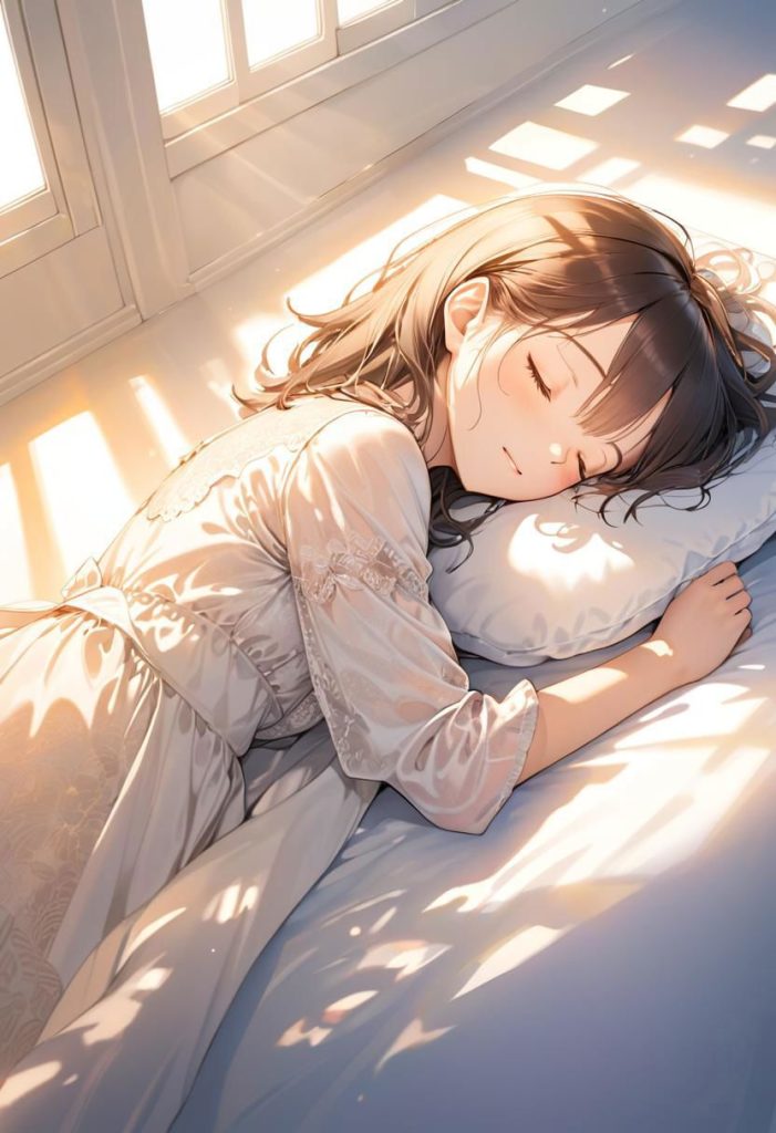 How can embracing love and positivity lead to peaceful sleep?