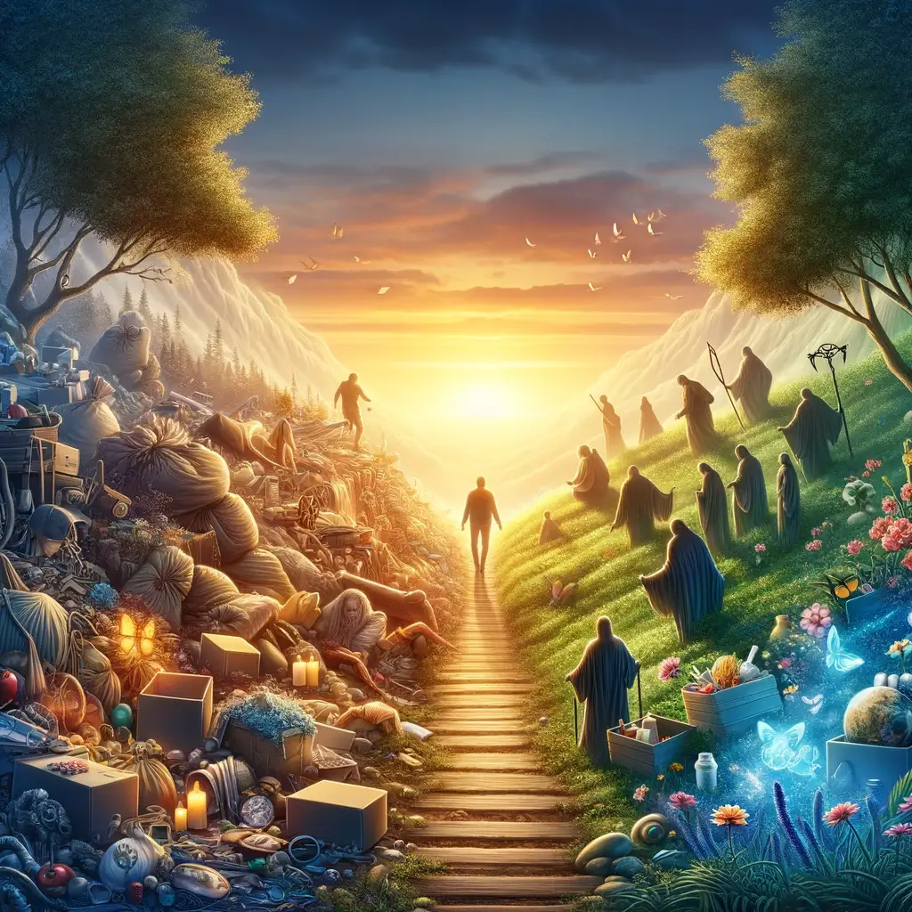 How do compassion and the transcendental voice lead to spiritual fulfillment?