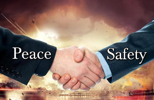 How does embracing gratitude lead to safety and peace?