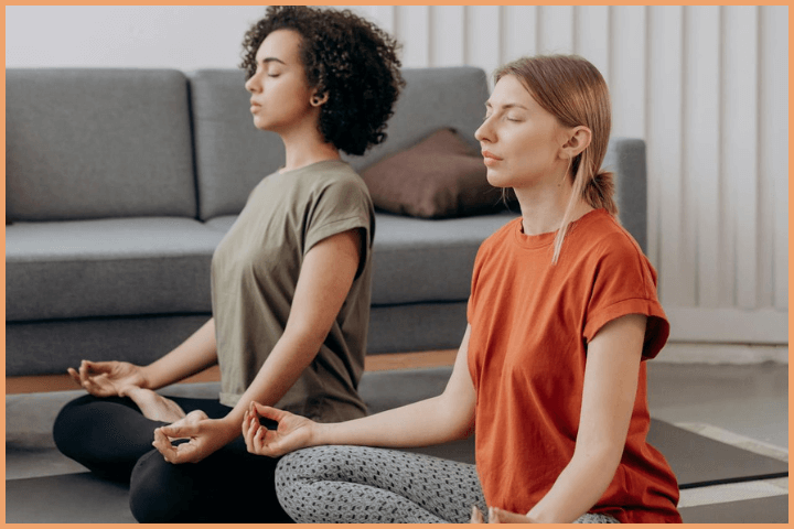 Sit in a comfortable position