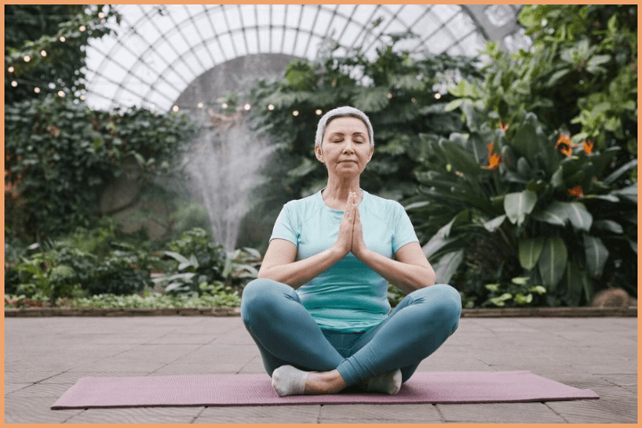 Sit in a quiet place to meditate