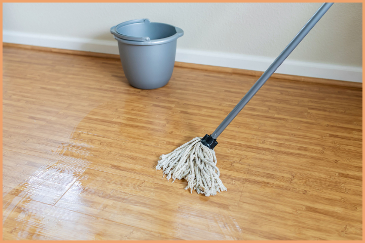 Mob your floor to remove negative energy