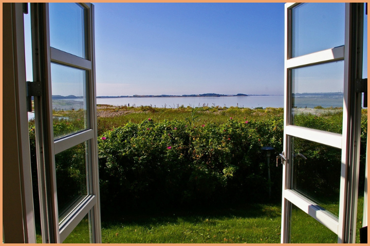Open the windows to let the natural light in your home