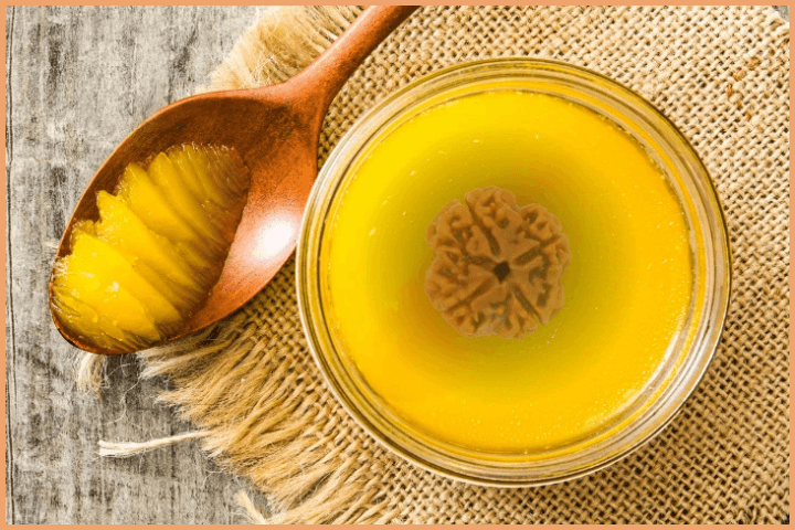 Soak Rudraksha in Ghee