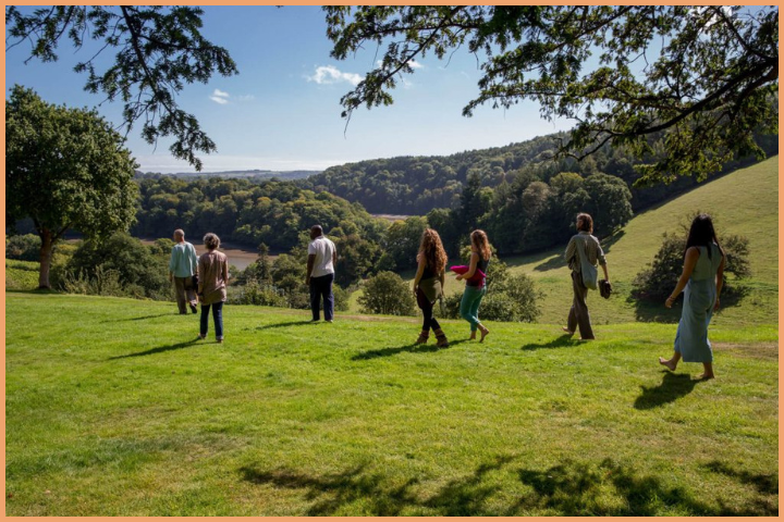 Join your friends or family for Mindful Walking Meditation