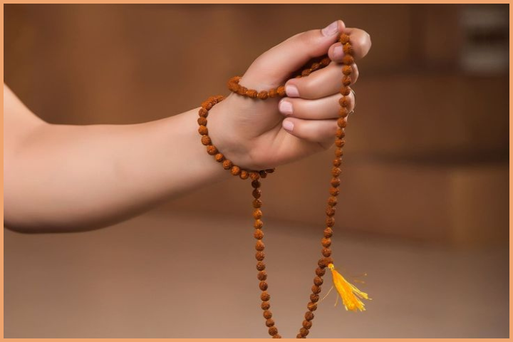 Wear Rudraksha Mala while chanting