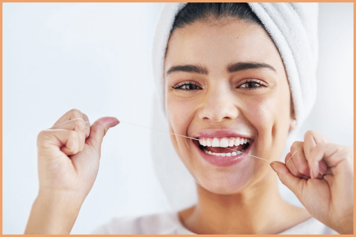 Use floss for cleaning your teeth