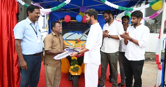 Providing Auto to poor people
