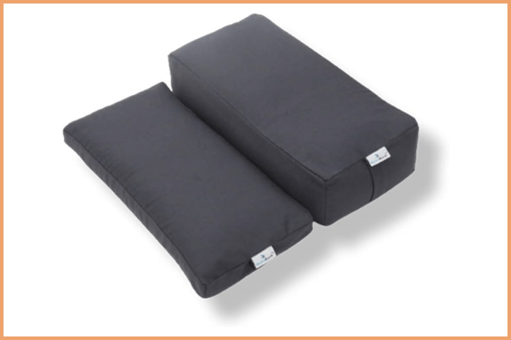 NutriBuck Up and Down Floor Rectangular Combo Meditation Yoga Cushion