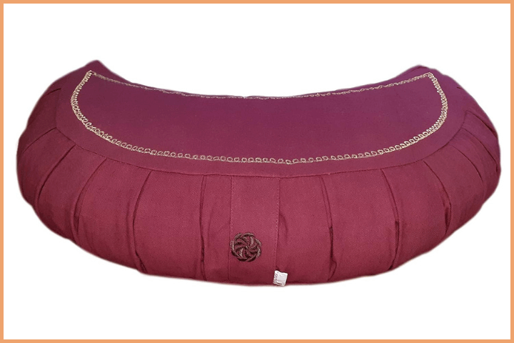 Best Meditation Cushions - KANYOGA Buckwheat Hulls Filled Multipurpose Meditation & Yoga Zafu Cushion