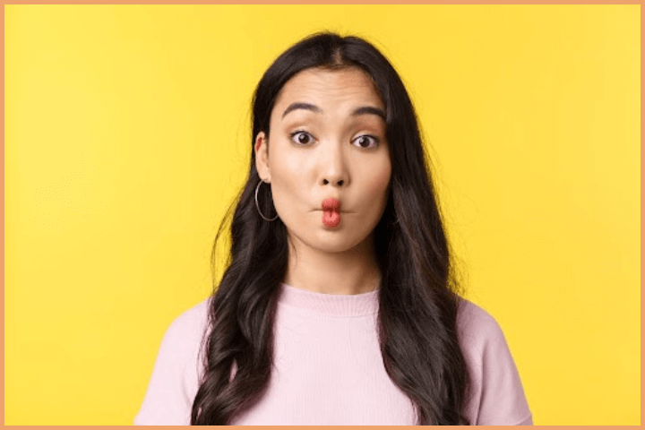 Make a fish face