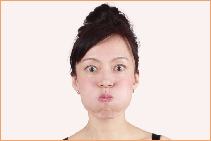 Face Yoga for Glowing Skin - Puff your Cheeks