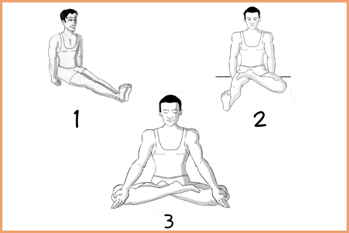 Steps to perform lotus pose