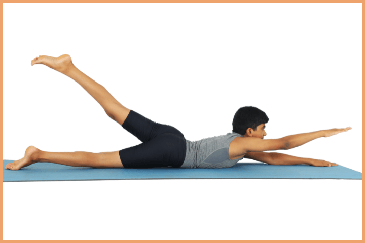 Half Locust Pose