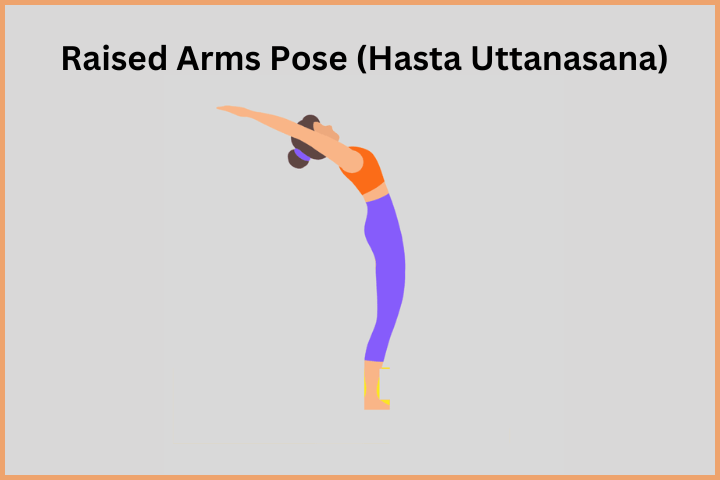 Surya Namaskar Steps - Raised Arms Pose (Hasta Uttanasana)