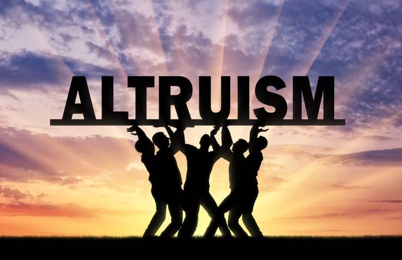 How does Dharma-driven altruism guide us to divine radiance?