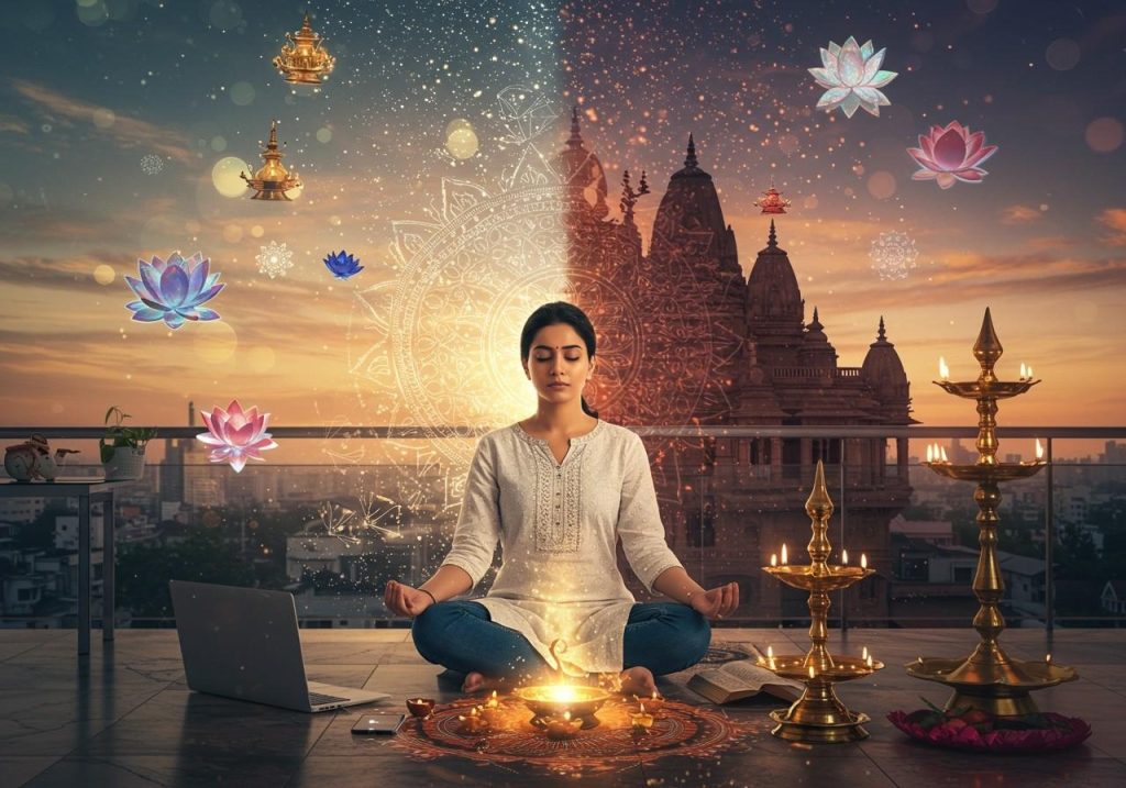 How can we seamlessly integrate Indian culture and spirituality into modern life?